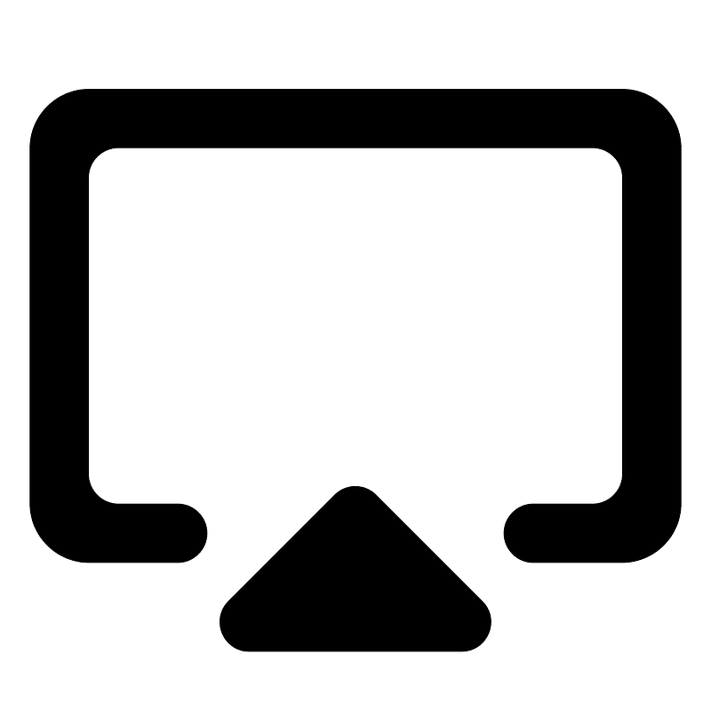 Airplay icon. Free download transparent .PNG Creazilla