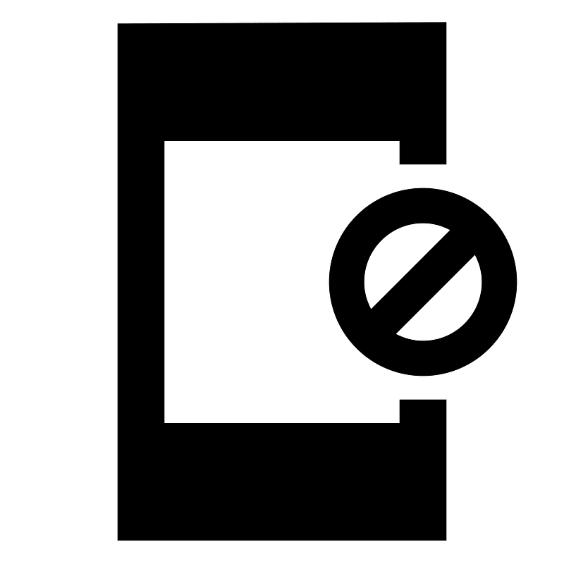 App blocking icon. Free download transparent .PNG Creazilla