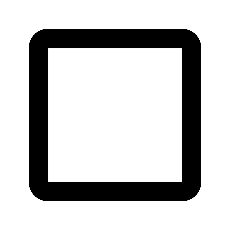 Check box outline blank icon. Free download transparent .PNG | Creazilla