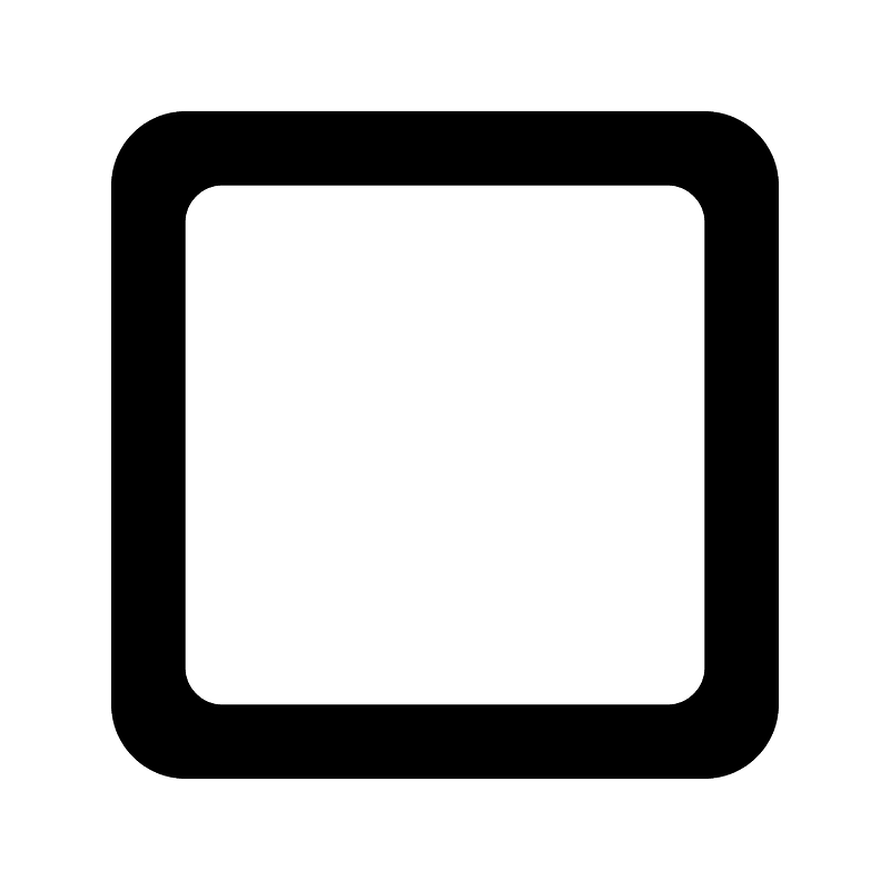Check box outline blank - Free vector icons on creazilla.com