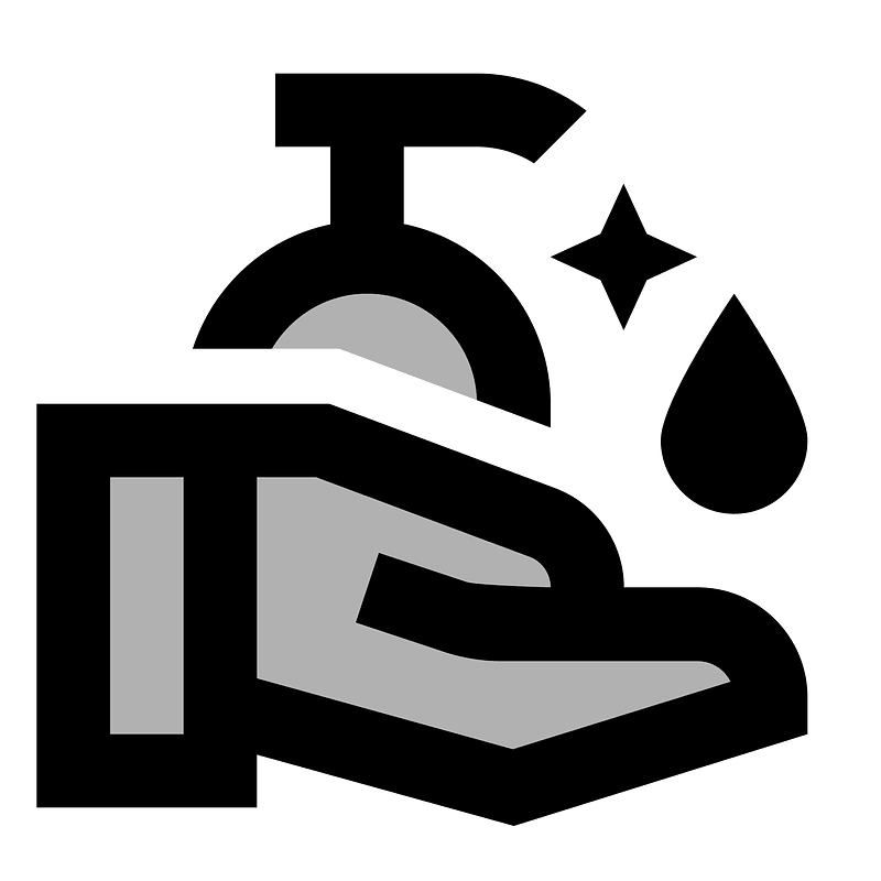 Clean hands icon. Free download transparent .PNG Creazilla