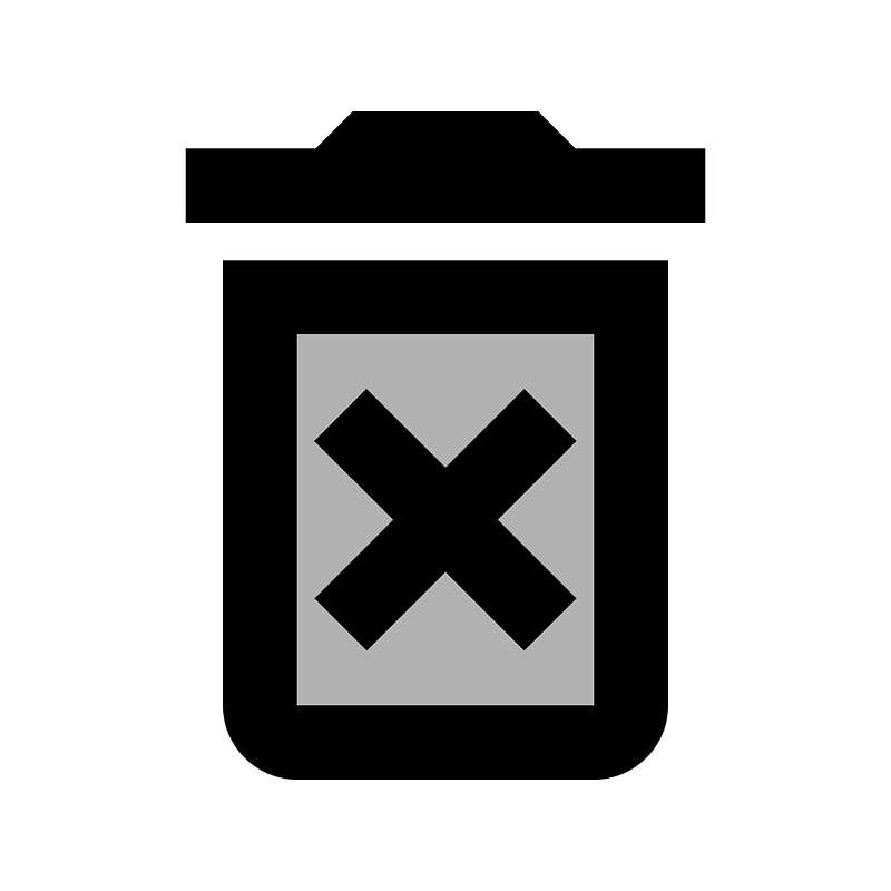 Delete forever icon. Free download transparent .PNG Creazilla