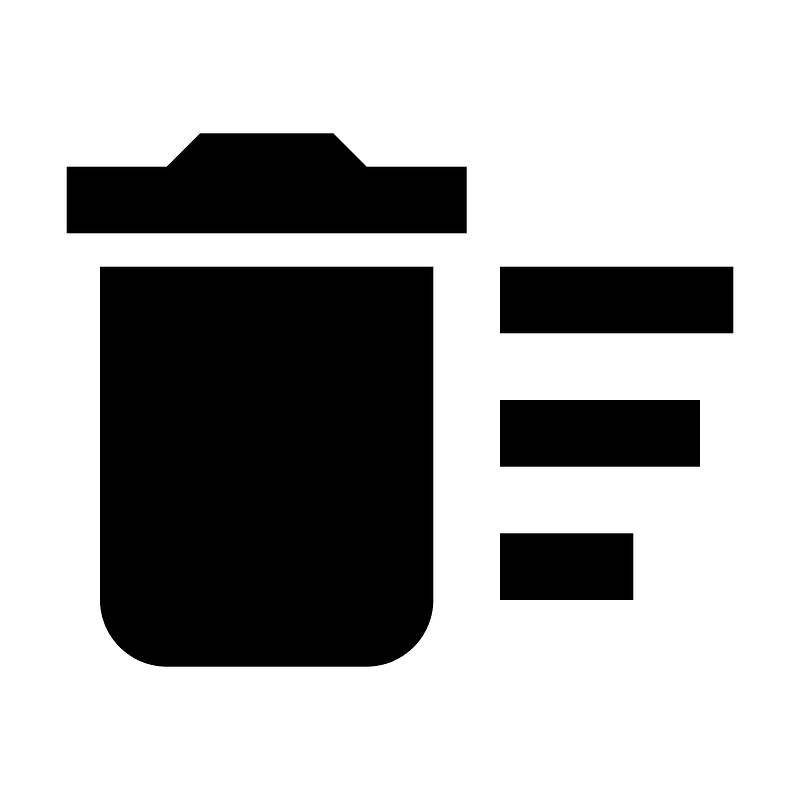 Delete sweep icon. Free download transparent .PNG Creazilla