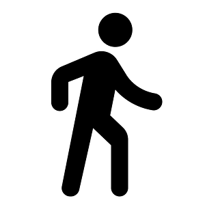 Directions walk icon. Free download transparent .PNG | Creazilla