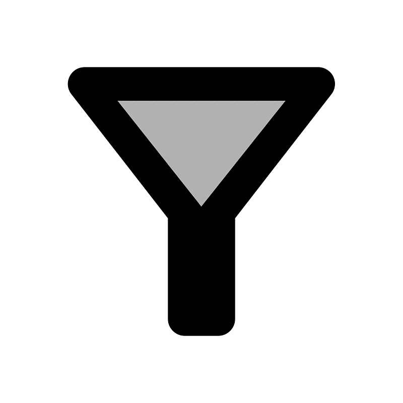 Filter alt icon. Free download transparent .PNG Creazilla