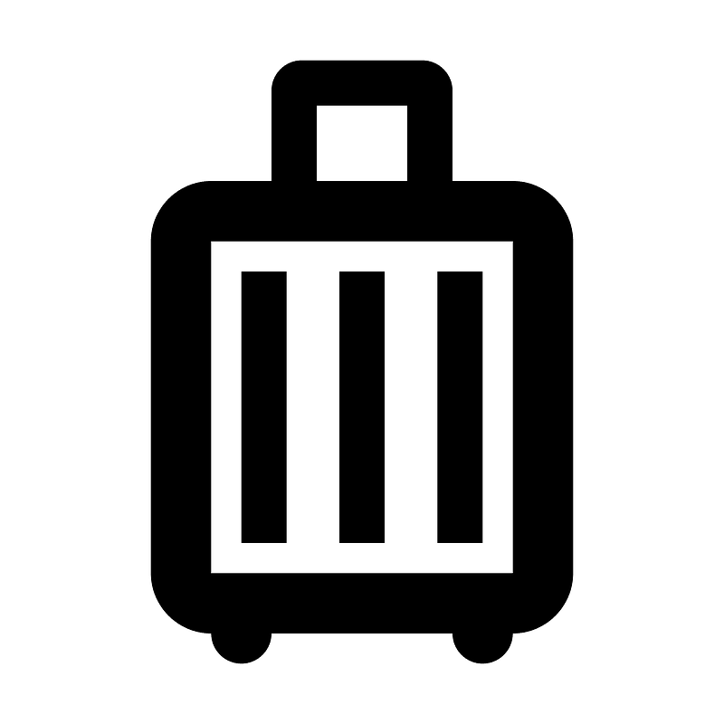 Luggage icon. Free download transparent .PNG Creazilla