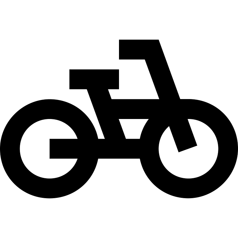 Pedal bike icon. Free download transparent .PNG Creazilla