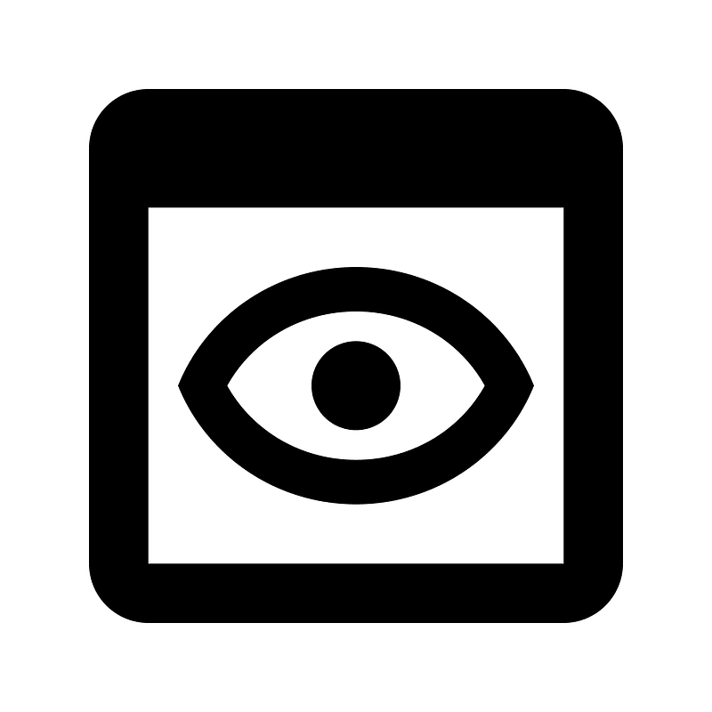 Preview icon. Free download transparent .PNG | Creazilla