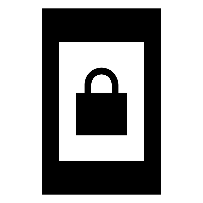 Screen lock portrait icon. Free download transparent .PNG Creazilla