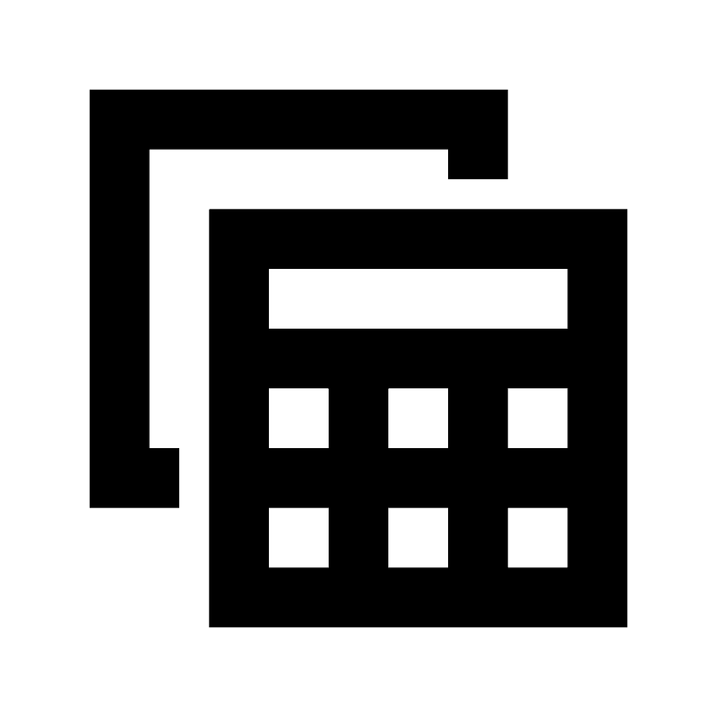 Table view icon. Free download transparent .PNG | Creazilla