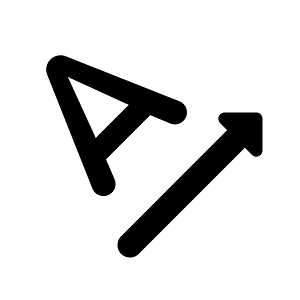 Text rotation none icon. Free download transparent .PNG | Creazilla