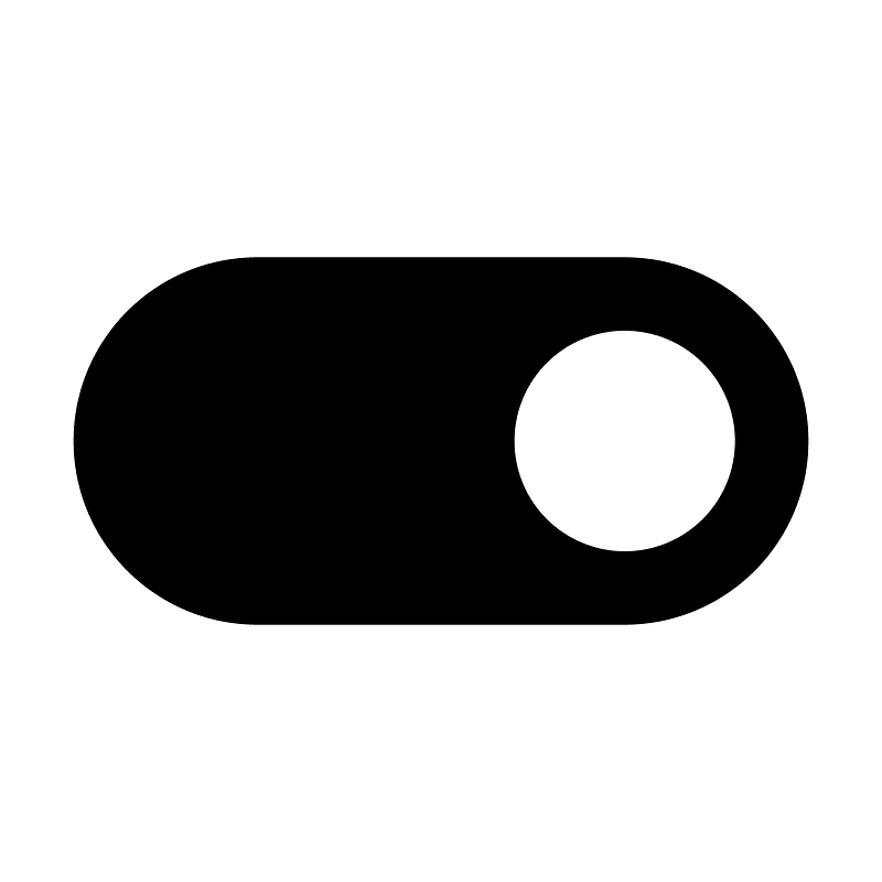 Toggle on icon. Free download transparent .PNG | Creazilla