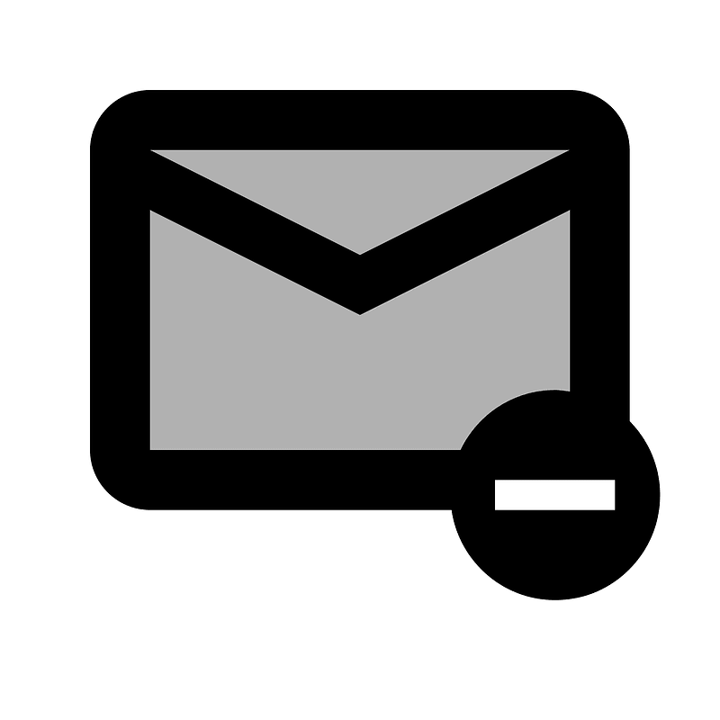 Unsubscribe icon. Free download transparent .PNG Creazilla