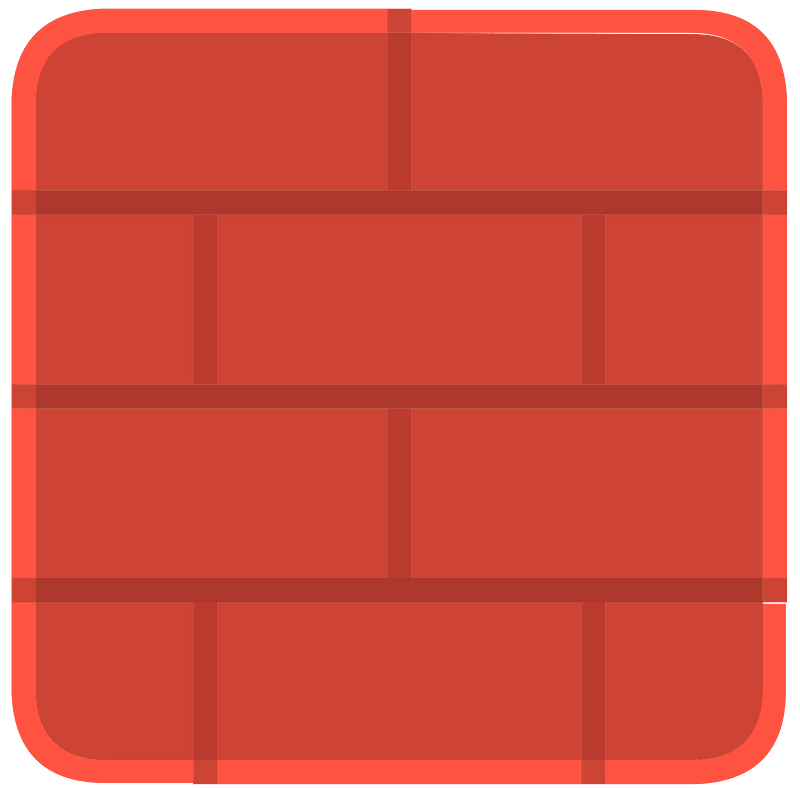 Red brick block icon. Free download transparent .PNG Creazilla