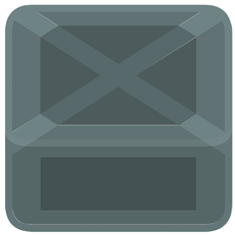 Grey box icon. Free download transparent .PNG Creazilla