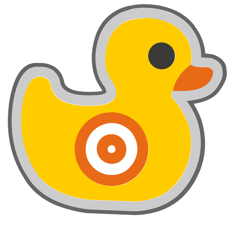 Rubber duck target 04 yellow icon. Free download transparent .PNG