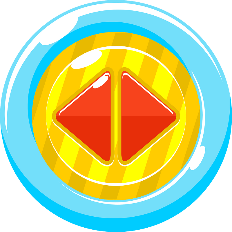 Round red arrow button left right icon. Free download transparent .PNG