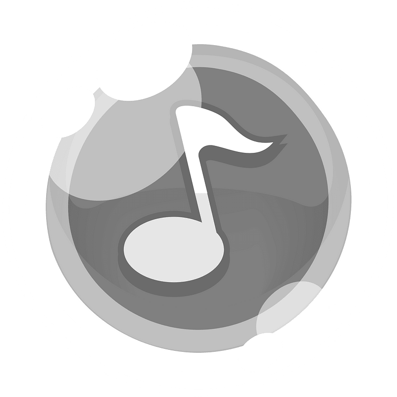 Round grey note button icon. Free download transparent .PNG Creazilla
