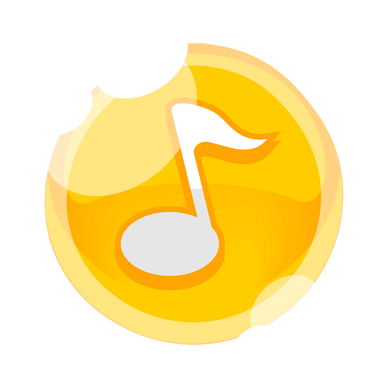 Round yellow note button icon. Free download transparent .PNG Creazilla
