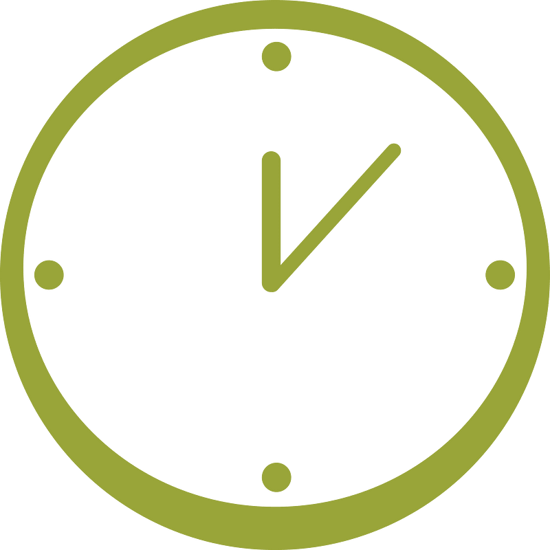 Green clocks icon. Free download transparent .PNG Creazilla