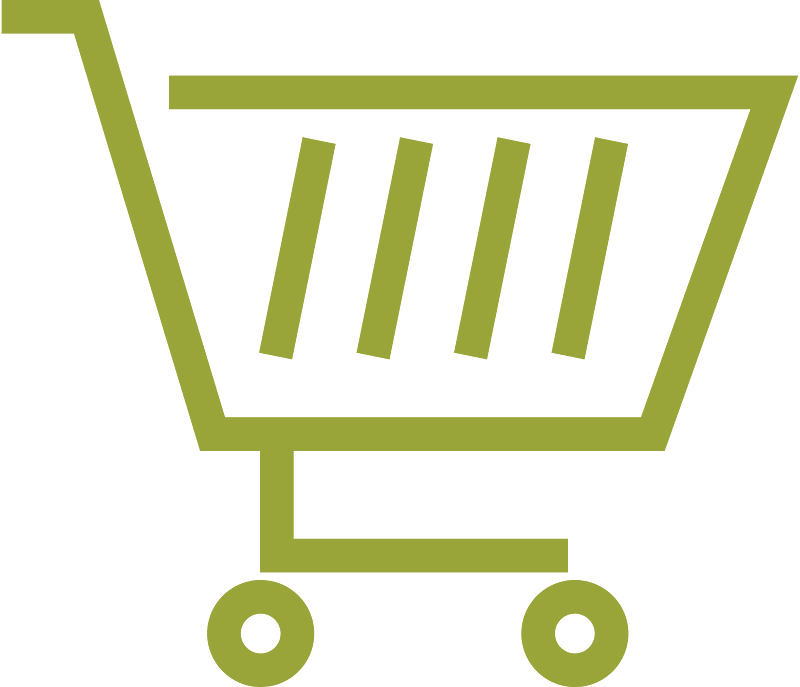 Green shopping cart icon. Free download transparent .PNG Creazilla