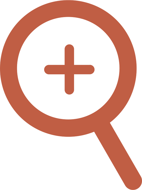 Brown zoom in icon. Free download transparent .PNG Creazilla