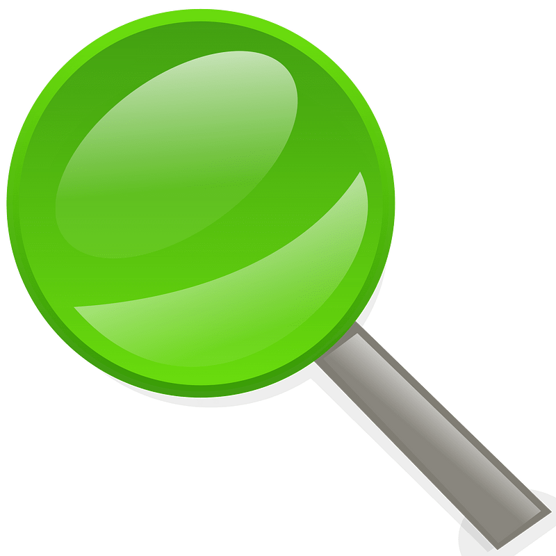 Green magnifying glass icon. Free download transparent .PNG Creazilla