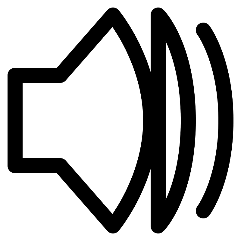 Volume icon. Free download transparent .PNG Creazilla