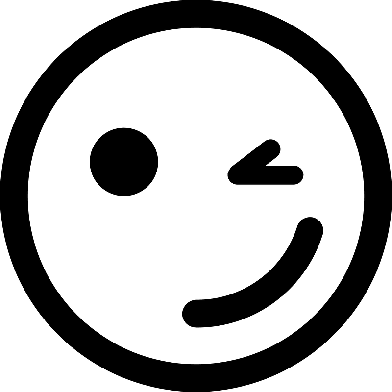 Wink icon. Free download transparent .PNG | Creazilla