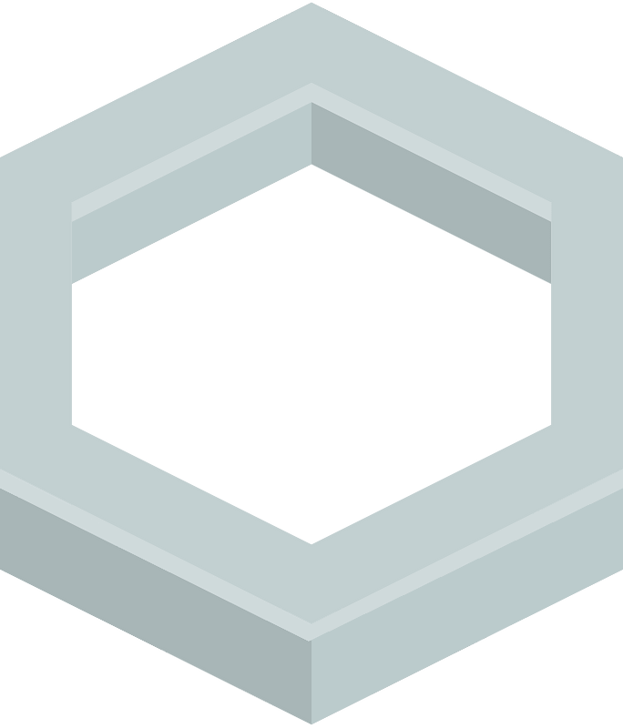 Hexagon interiors 01 light grey icon. Free download transparent .PNG Creazilla