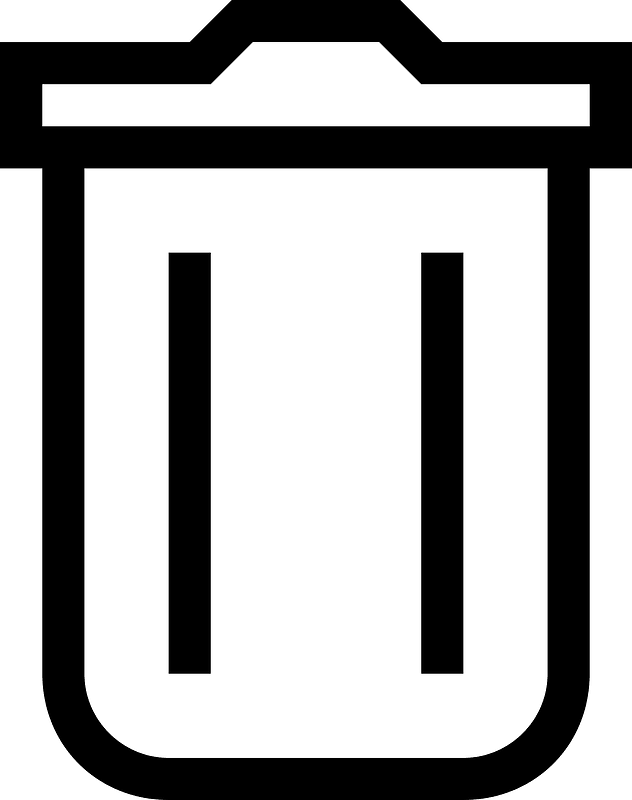 Delete icon. Free download transparent .PNG | Creazilla