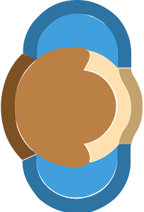 Blue person icon. Free download transparent .PNG | Creazilla