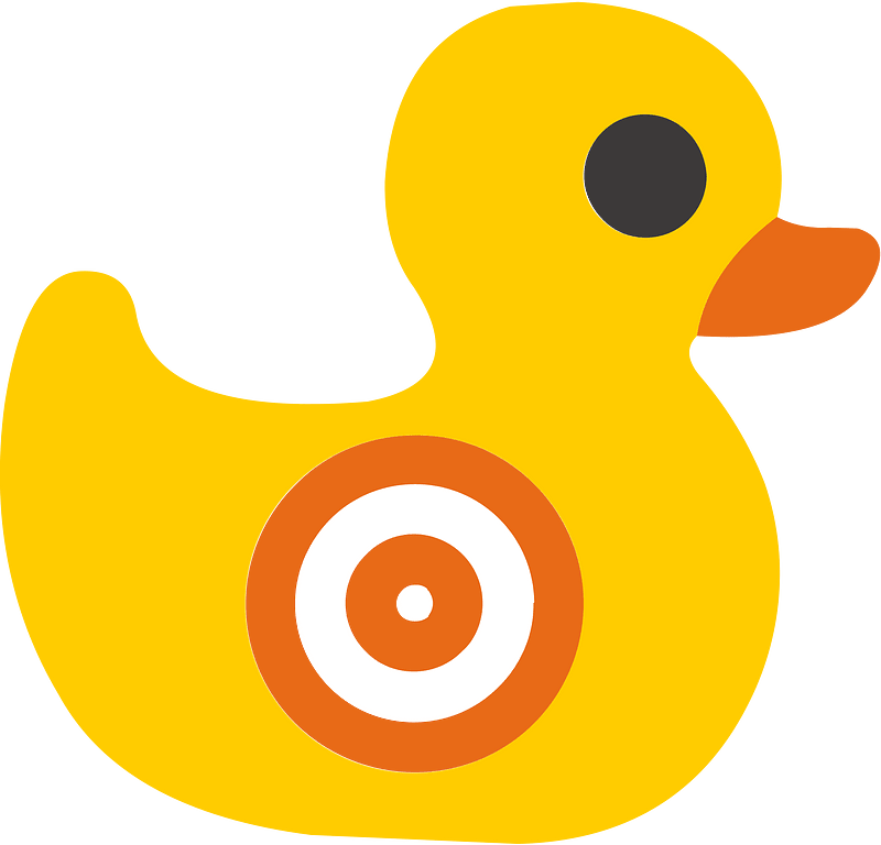 Rubber duck target 01 yellow icon. Free download transparent .PNG