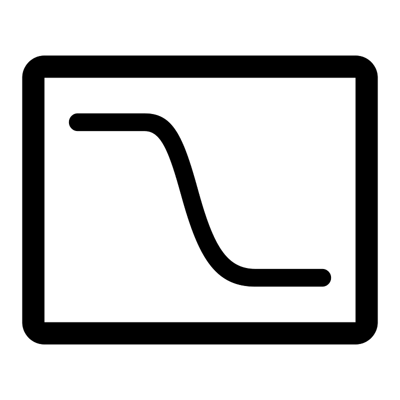 Curve-chart-line icon