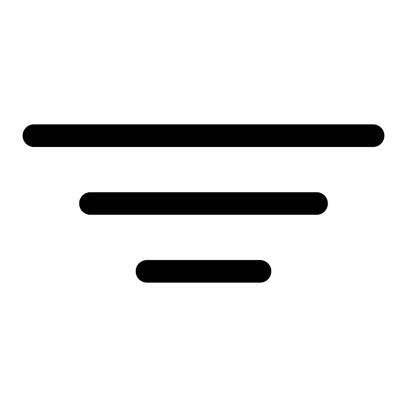 Filter2line icon. Free download transparent .PNG Creazilla