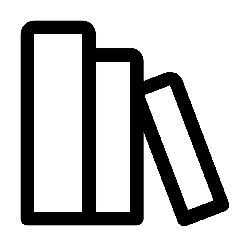 Library-line icon. Free download transparent .PNG | Creazilla