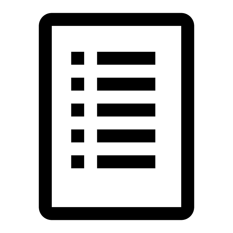 Listline icon. Free download transparent .PNG Creazilla