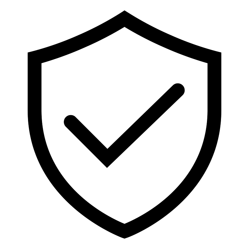 Shieldcheckline icon. Free download transparent .PNG Creazilla