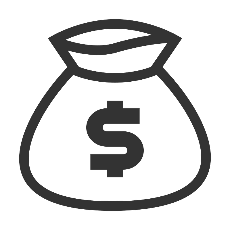 Money bag icon. Free download transparent .PNG Creazilla