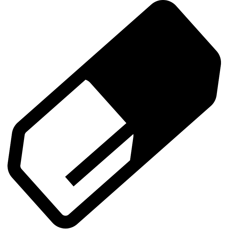 Eraser icon. Free download transparent .PNG Creazilla