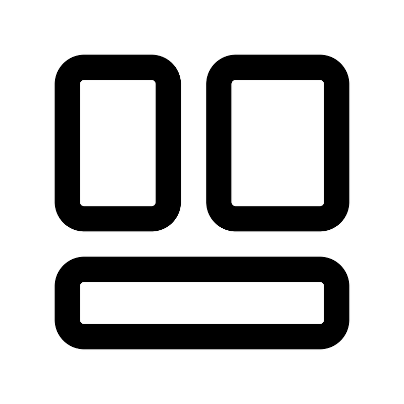 Dashboard layout screen icon. Free download transparent .PNG Creazilla