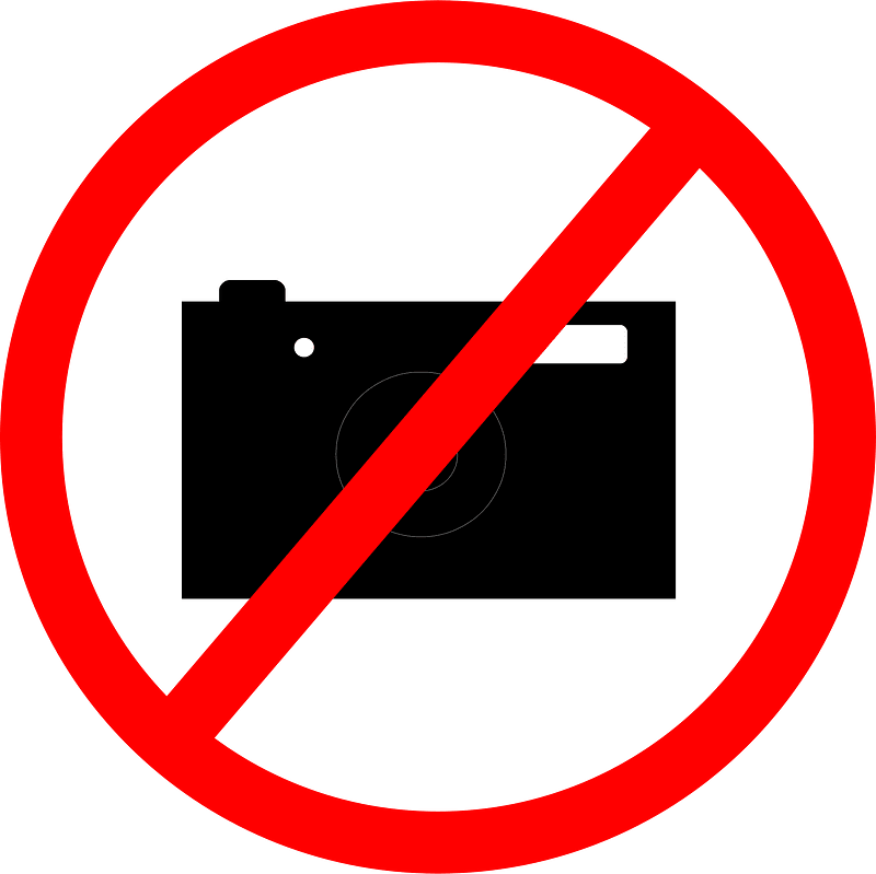 Do Not Take Photos icon