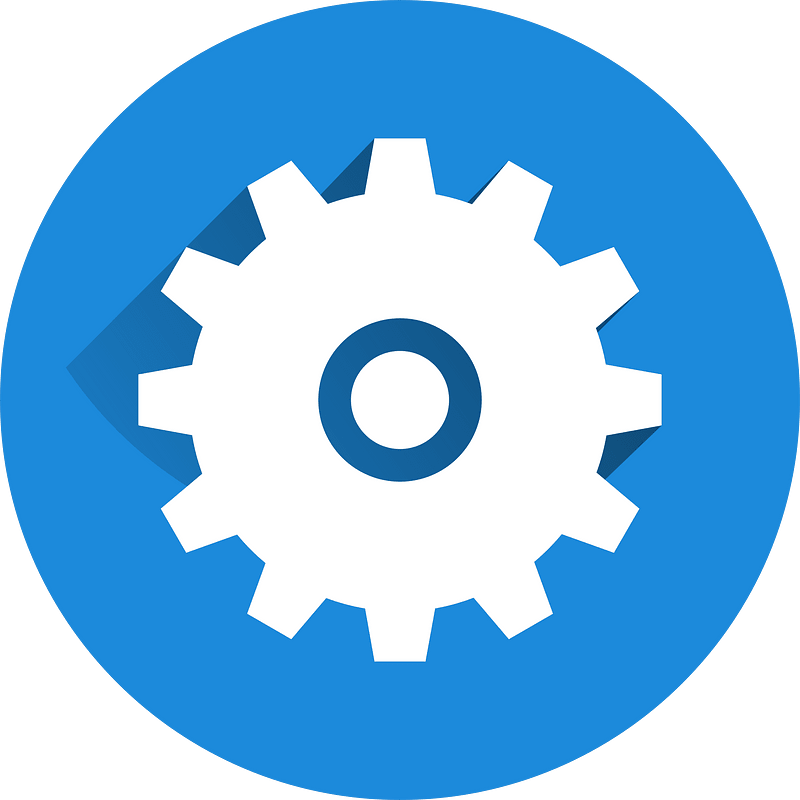 Gear icon. Free download transparent .PNG Creazilla
