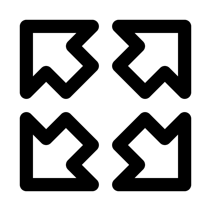 Bw-fullscreen icon. Free download transparent .PNG | Creazilla