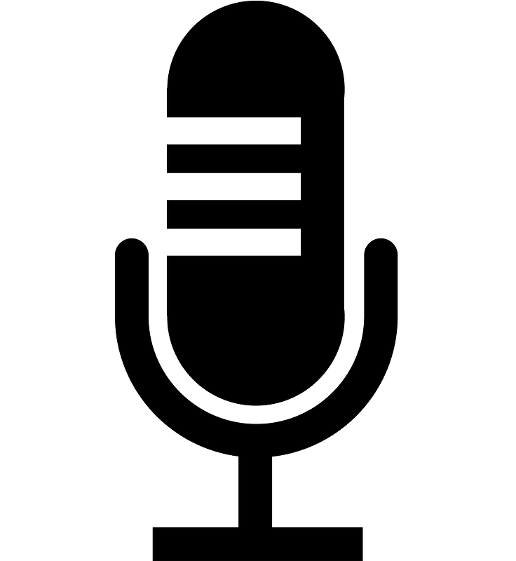 Microphone The Noun Project icon. Free download transparent .PNG