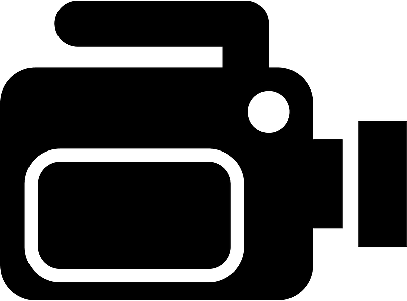 Video Camera 1 The Noun Project icon. Free download transparent .PNG