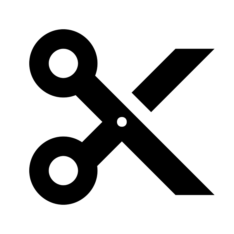 Scissors The Noun Project icon. Free download transparent .PNG Creazilla