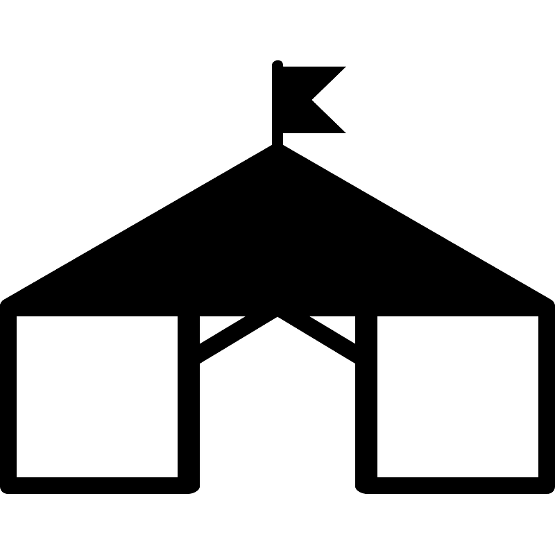 Tent (18156) The Noun Project icon. Free download transparent .PNG