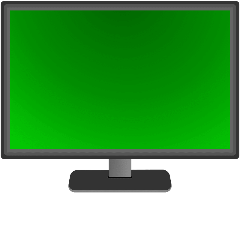 Monitor green icon. Free download transparent .PNG Creazilla