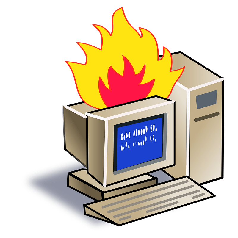 Computer crash icon. Free download transparent .PNG | Creazilla